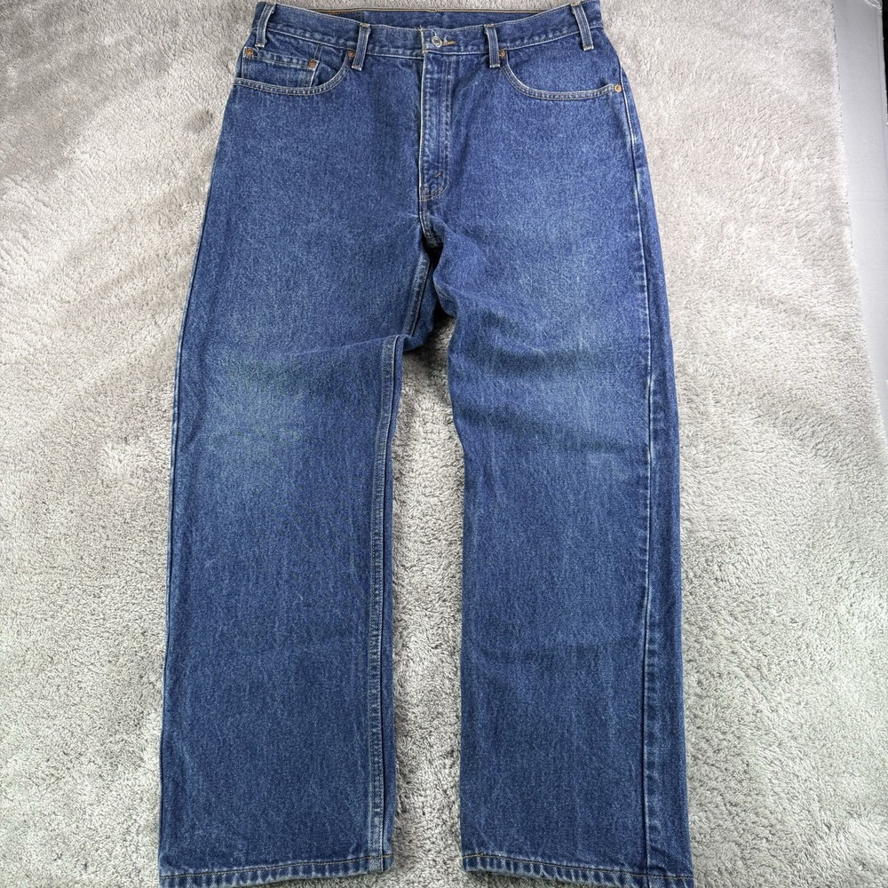 Levis 505 Vintage Jeans Mens 38x30(fits 36x30) Regular Fit Straight Leg Denim